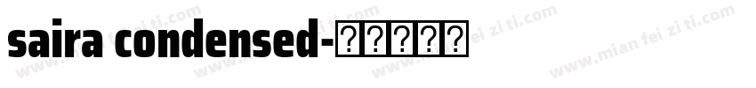 saira condensed字体转换